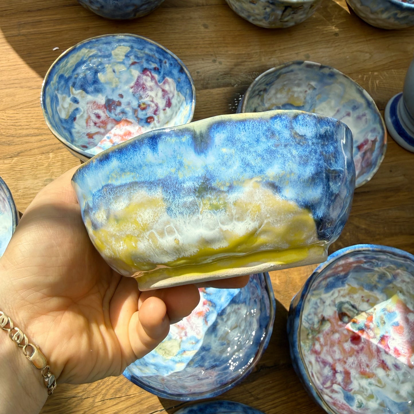 Müsli-Schale „Unikat“ – Handgemacht mit abstrakter Kunst