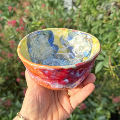Müsli-Schale „Unikat“ – Handgemacht mit abstrakter Kunst