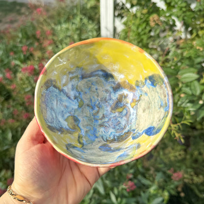 Müsli-Schale „Unikat“ – Handgemacht mit abstrakter Kunst