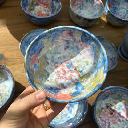 Müsli-Schale „Unikat“ – Handgemacht mit abstrakter Kunst